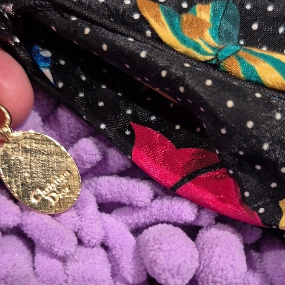 Vintage DIOR Cosmetic Bag. NWOT - Picture 3 of 10